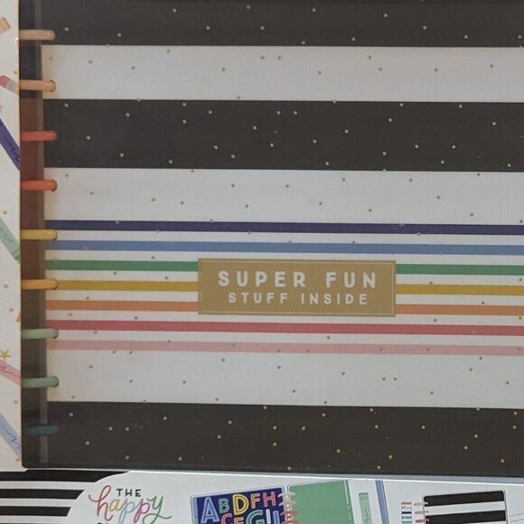 NWT Happy Planner 'Super Fun' Kids Keepsake Organizer Box Kit Big Scrapbooking - Picture 2 of 7